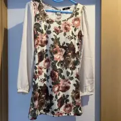 バラ柄ワンピ❤Mサイズ美品
