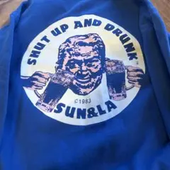 DESTROY US ALL プリントスウェット ネイビー