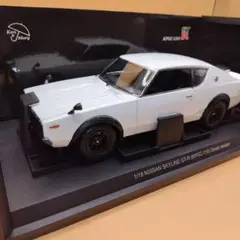 1/18 京商 スカイライン GT-R ケンメリ 白 ワタナベ 改造 カスタム