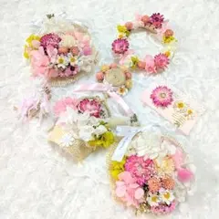 ドライフラワー♡ガーランド♡7点セット【211】