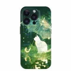 猫と傘のiPhone用ソフトケース