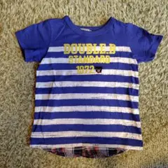 DOUBLE.B ストライプ Tシャツ 110