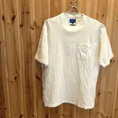 【ビームス】シャツ　半袖　ポケット付き　チャック付き　ホワイト系　メンズ