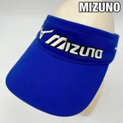 美品 【MIZUNO】サンバイザー JPX850 ゴルフ スポーツ 青 男女兼用