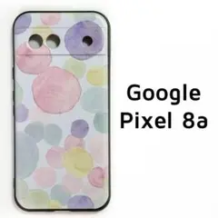 Pixel 8a カバー パステル 水玉