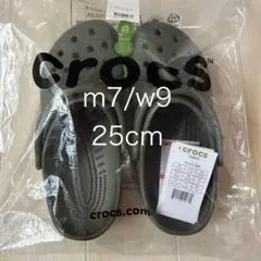 【新品未使用】crocsクラシッククロッグ サンダル　アーミーグリーン　25cm
