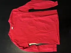 Hanes AUTHENTIC-T 赤 長袖 Tシャツ