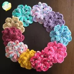 華やか10枚❣️アクリルたわし