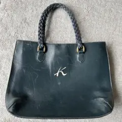 ジャンク kitamura キタムラ ロゴ 本革 レザー トートバッグ