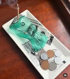 【即日発送】EVANS BANKNOTE INCENSE HOLDER クリア BANKNOTE INCENSE STAND ONLY AVAILABLE AT @evans_japan
