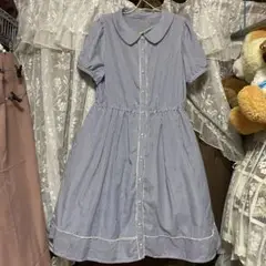 大きいサイズ＊LL ストライプ柄ワンピース