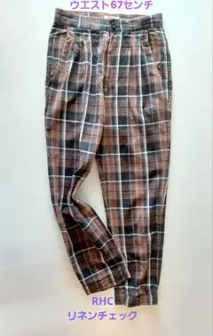 RHC RonHerman ロンハーマン ギンガムチェックフレアパンツ 着用1回 RHC RonHerman ロンハーマン ギンガムチェックフレアパンツ 着用