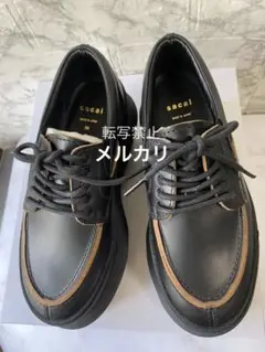 sacai サカイ 厚底 ローファー レザー ヒール 22ss ダービーシューズ