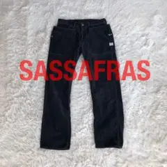 SASSAFRASササフラスコーデュロイカーゴパンツLダークグレー