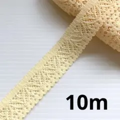 ストレッチレース￼ 淡いオレンジ系　カスタード色￼￼ 10m