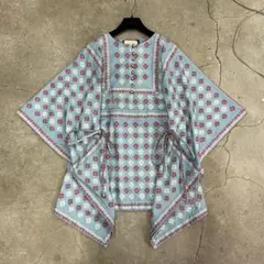 20aw GUCCI グッチ ショートカフタンドレス ブルー