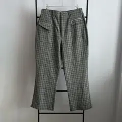 ノーブランド グレンプレイドパンツ L