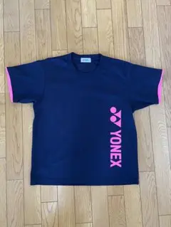 YONEX バドミントンシャツ S ネイビー/ピンク
