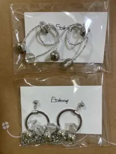 コトモノマルシェ　ハンドメイド作家　ピアス　ルクアイーレ　シルバーピアス