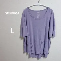 SONOMA ラベンダー チュニック Lサイズ