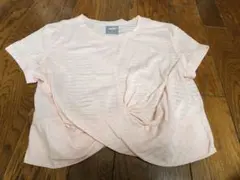 美品　素敵なPUMA ストライプ柄 Tシャツ M ピンク