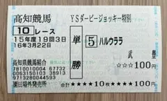 ウマ娘 ハルウララ 馬券 交通安全お守り
