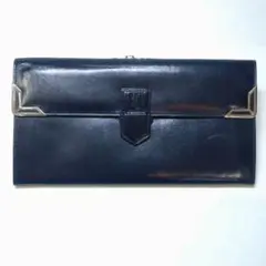 イヴ·サンローラン ネイビー 紺 ベルト付 長財布 -211