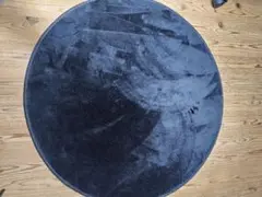 カーペット ラグ 滑り止め付 ブラック　100cm
