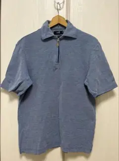 23区 hommeコンパクトクイックドライ ハーフジップ Tシャツ サイズ48