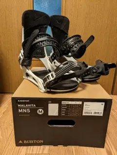 BURTON マラビータ ReFlex Mサイズ 白色 21-22モデル 箱付き Men's Burton Malavita Re:Flex Snowboard Bindings | Burton