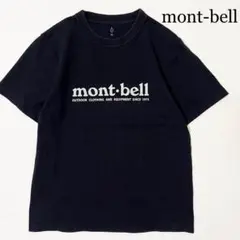 mont-bell モンベル ビッグロゴ Tシャツ ブラック 実寸S位