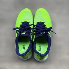 Nike Free 蛍光グリーン/ネイビー