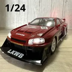 日産 スカイライン GT-R リバティーウォーク 1/24 赤