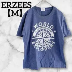 ERZEES 【M】ワールドエクスプローラーズ Tシャツ コンパス コットン
