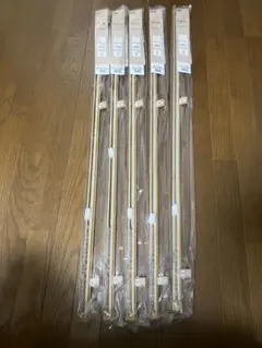 伸縮式カーテンレール1.1m〜2mシングル5本ナチュラル