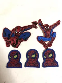 スパイダーマン　ワッペン5枚セット