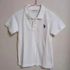 U.S. POLO ASSN. ホワイトポロシャツ 140 発表会 白