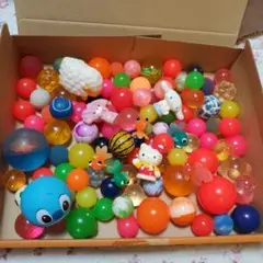 スーパーボール 100個　アソート　大小　形いろいろ　おまけつき