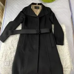アンタイトル コート 黒 ベルト付き 中古