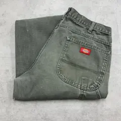 ディッキーズ ダック ペインターパンツ ワーク ボトムス 古着 カーキ系 W36