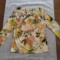 IKUKO 花柄 プリント七分袖 トップス