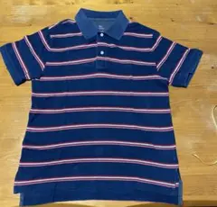 GAP ボーダーポロシャツ　L 青✖️赤