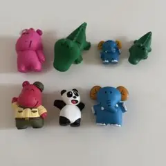 たべっ子どうぶつ　フィギュア　ガチャガチャ　7点セット