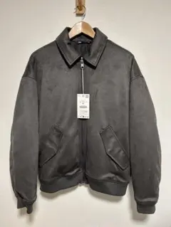 ZARA ザラ フェイクスエード ボンバージャケット L