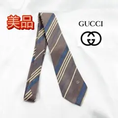 GUCCI グッチ シルク70%×リネン30% ネクタイ ビジネス 紳士