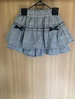 チェック柄フリルスカート 130cm キュロット 女の子 ガールズ