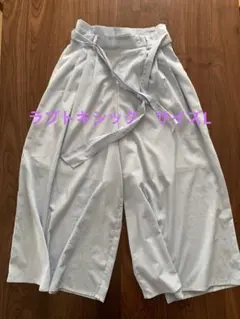 ラブトキシック　ライトブルー ワイドパンツ L