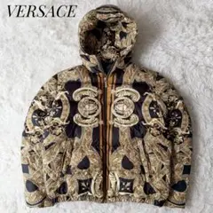 VERSACE❤️レザー ダウン ジャケット❤️ヴィンテージ❤️希少❤️美品です 2025年最新】VERSACE 素材(詰め物)：ダウン メンズ ダウン