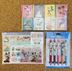 東京ディズニーリゾート文房具 メモ用紙・ボールペン・スライドジップケースセット