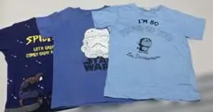130サイズの子供用Tシャツ3枚セット